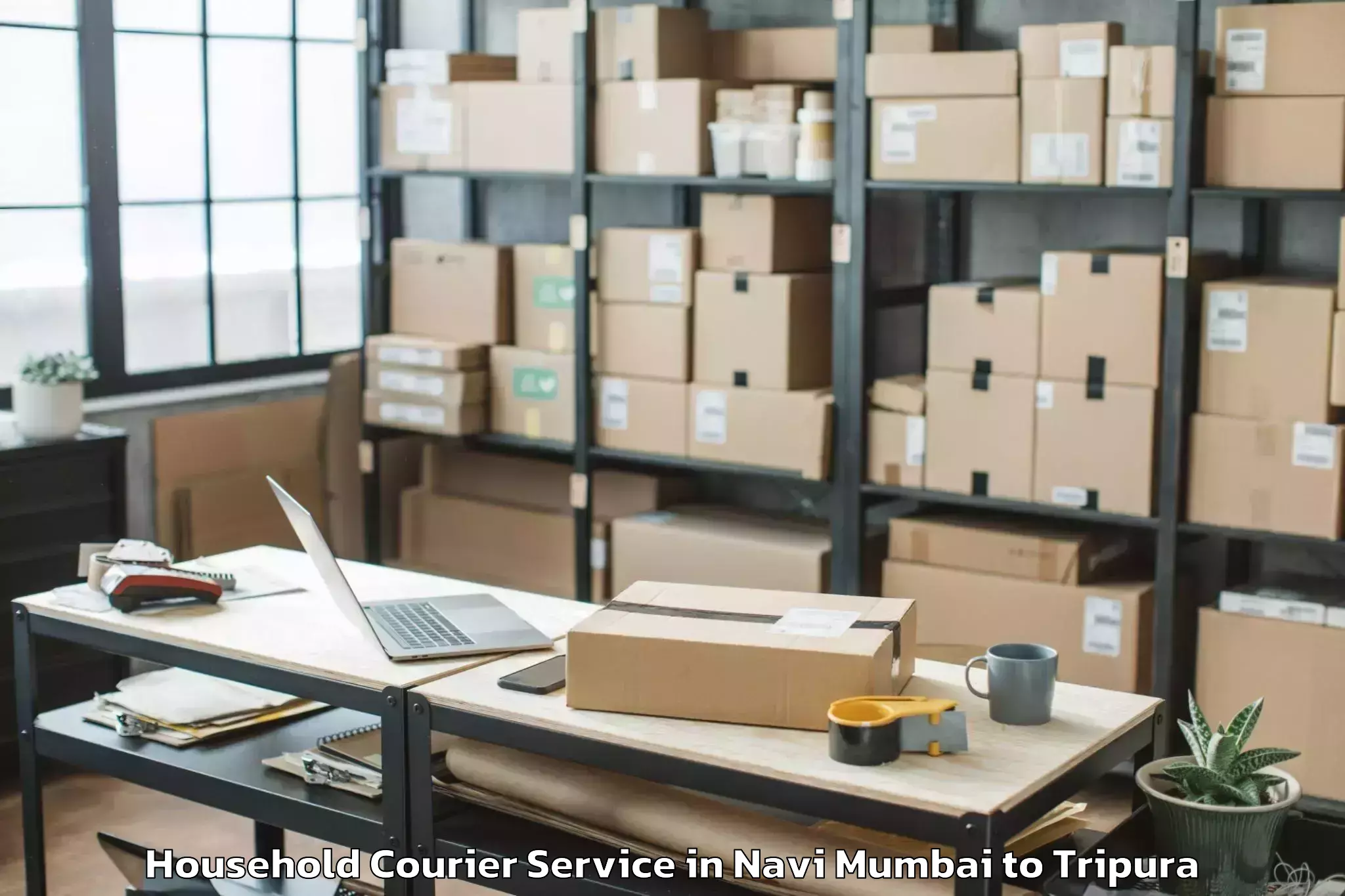 Book Navi Mumbai to Bishramganj Household Courier Online